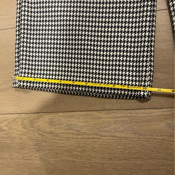 Zara women’s  Monochrome Houndstooth wide leg Pants size xs - Picture 2 of 8